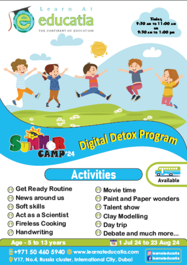 Digital detox summer camp 2024